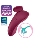Connect App Panty Vibe - Sexy Secret - Red