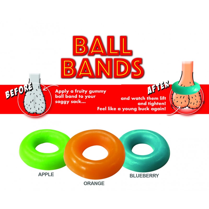 Ball Bands Gummy Cock Ring - K. P.