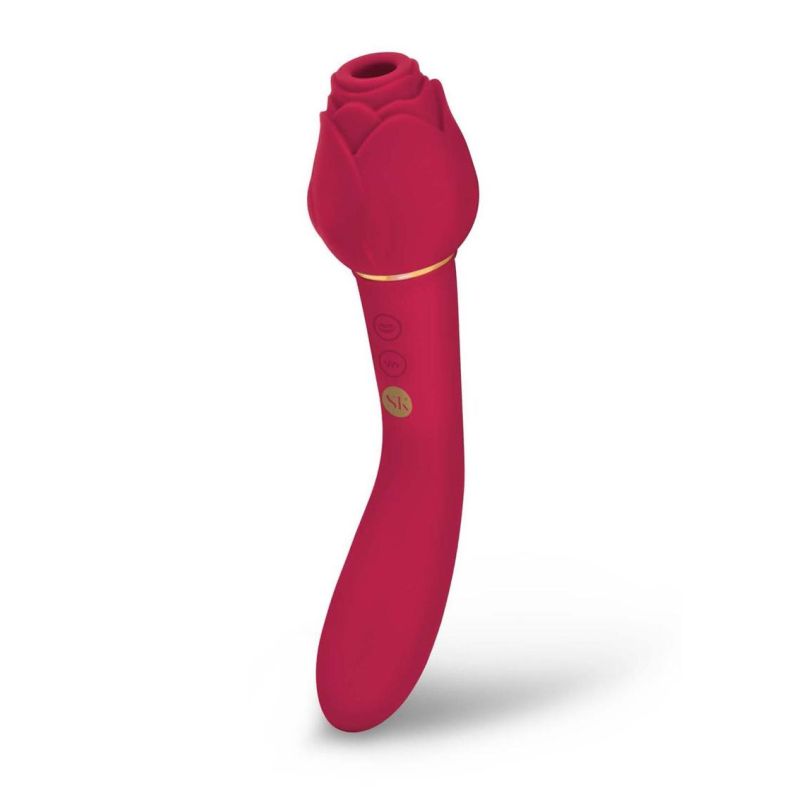 SK Twosome - Dual Ended Suction Vibe - Rosegasm - Red - K. P.
