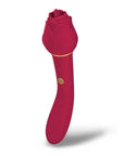 SK Lingo -  Dual Ended Clitoral Vibe - Rosegasm - Red - K. P.