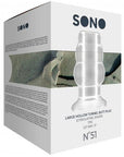 Sono - No 51 Large Hollow Tunnel Butt Plug 5" - Translucent