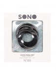 Sono - No 86 Cock Ring Set - Black