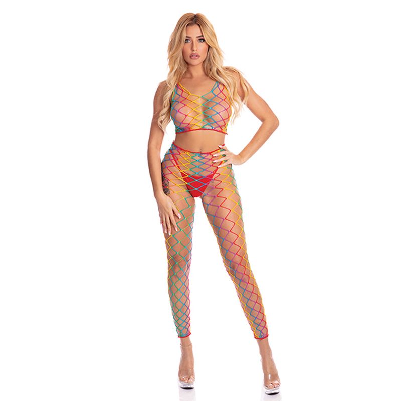 Raibow 2 Piece Bodystocking - Rainbow - K. P.