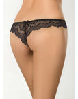 Brazilian Open Crotch Panty - Black - K. P.