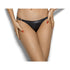 Stretch Wetlook G-String - Black - K. P.