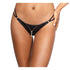 Stretch Wetlook Zip G-String - Black - K. P.