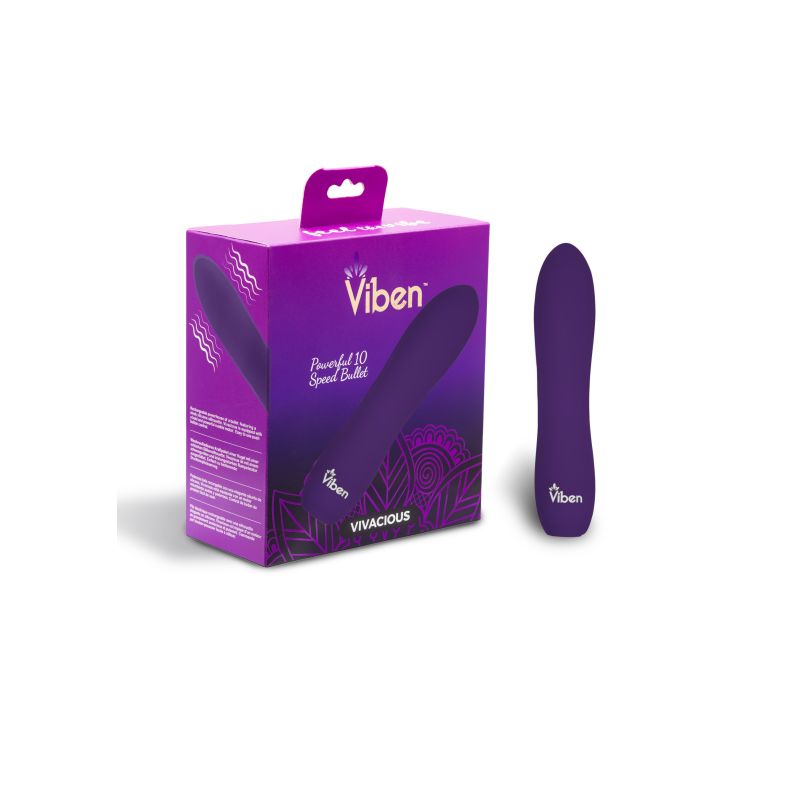 Rumble Motor Rechargeable Bullet - Vivacious - Violet - K. P.