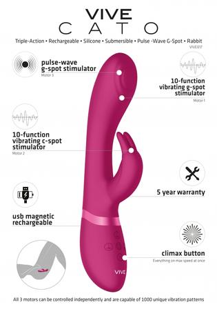 VIVE Pulse G-Spot Rabbit - Cato - Pink - K. P.