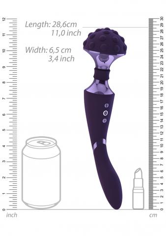 VIVE Bendable Massager Wand - Shiatsu - Purple