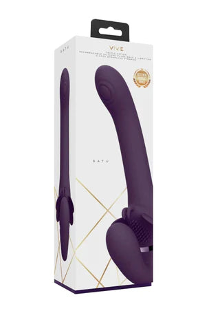 VIVE Pulse-Wave & Vibrating Strapless Strapon - Satu - Purple - K. P.