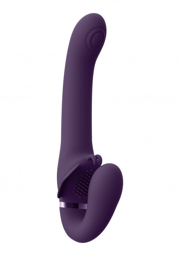 VIVE Pulse-Wave & Vibrating Strapless Strapon - Satu - Purple - K. P.