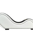 Kama Sutra Chaise Love Lounge Studded and Quilted 2 Tone - Black/White