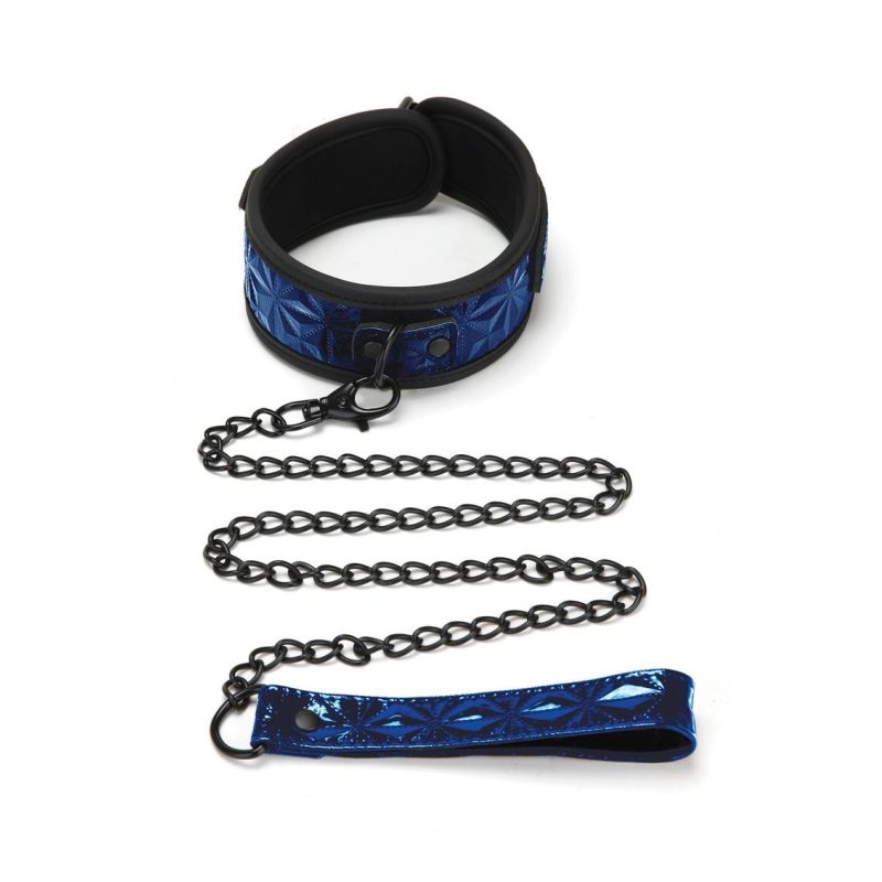 Diamond Collar &amp; Leash - Blue