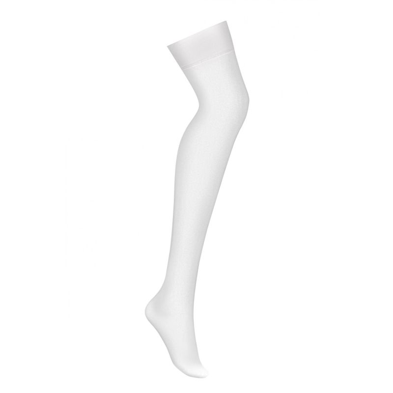 Sheer Thigh High Stockings - White