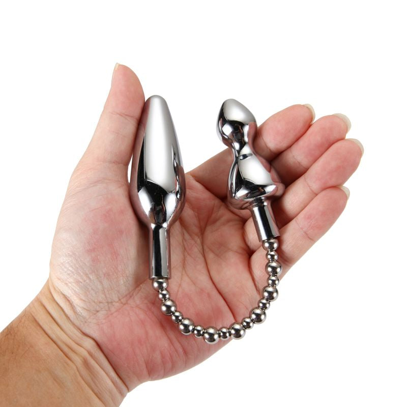 Silver Bullet Double Metal Plug - Silver - K. P.