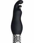 Royal Gems Rechargeable Silicone Bullet - Exquisite - Black - K. P.