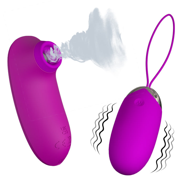 Remote Control Sucking Love Egg - Orthius - Purple