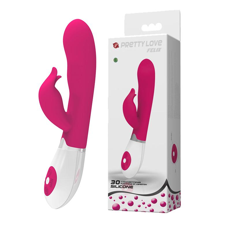 Rabbit Vibrator - Felix - Dark Pink - K. P.