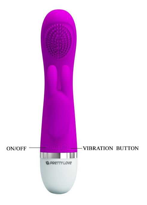 Tickling Rabbit Vibrator - Christ - Purple