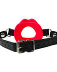 Sex & Mischief - Silicone Lips Open Mouth Gag - Red