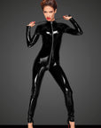 PVC Overall With 3 Way Zipper - Black