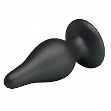 Sturdy Silicone Anal Plug - Black - K. P.