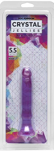Crystal Jellies - Anal Starter 5.5&quot; - Purple