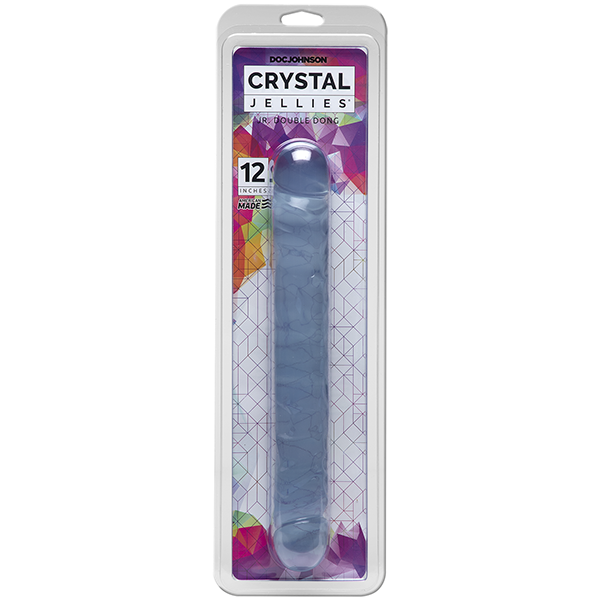 Crystal Jellies - 12&quot; Jr. Double Dong - Multiple Colours