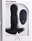 A-Play - EXPANDER - Rechargeable Silicone Anal Plug With Remote - Black