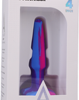 A- Play Groovy - Silicone Anal Plug - 4 Inch - Berry