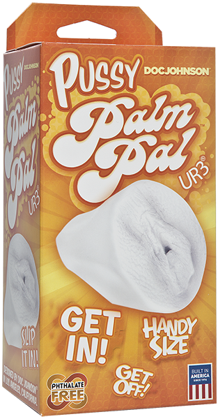 Palm Pal - Frosted Ultraskyn Masturbator Pussy - Clear