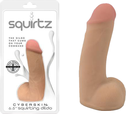 Squirtz - 6.5&quot; Squirting Dildo - Flesh
