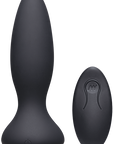 A-Play - Vibe - Adventurous - Rechargeable Silicone Anal Plug With Remote - Black