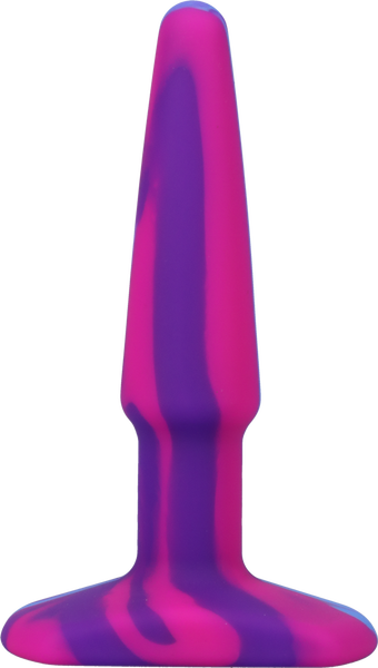 A- Play Groovy - Silicone Anal Plug - 4 Inch - Berry
