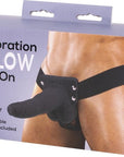 6" Vibrating Hollow Strap On - Multiple Colours