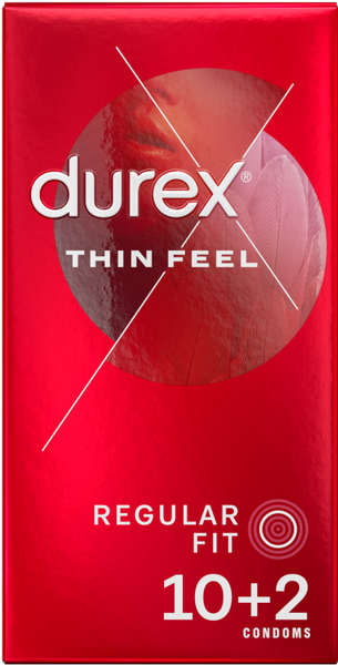 Thin Feel Latex Condoms 10&#39;s + 2 Free