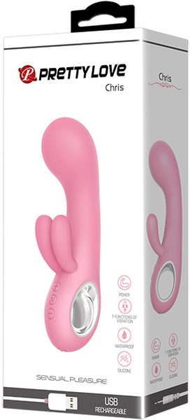 Rabbit Vibrator - Chris - Soft Pink - K. P.