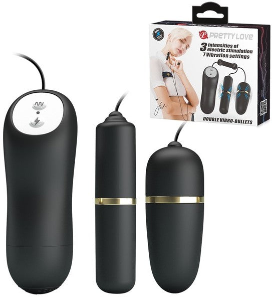 Double Vibro Bullets - Black - K. P.