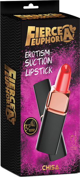 Fierce Euphoria - Erotism Suction Lipstick - Black/Red