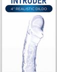Ice Crystals Collection - Intruder 4" Realistic Dildo - Clear