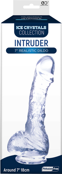 Ice Crystals Collection -  Intruder 7&quot; Realistic Dildo - Clear