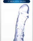 Ice Crystals Collection -  Intruder 7" Realistic Dildo - Clear