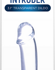 Ice Crystals Collection - Intruder 3.1" Transparent Dildo - Clear