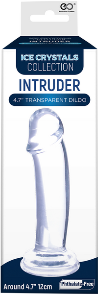 Ice Crystals Collection - Intruder 4.7" Transparent Dildo - Clear - K. P.