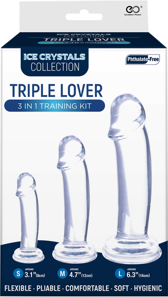 Ice Crystals Collection - Lover 3 In 1 Training Kit - Clear
