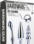 Hardware Gear - 3 in 1 Metal Butt Plug Kit Set - Silver - K. P.