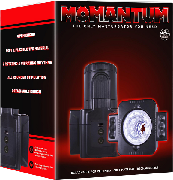 Momantum - The SLR Masturbator - Black - K. P.