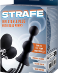 Strafe - Inflatable Plug with Dual Pumps - Black