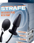Strafe - Inflatable Plug with Pump - Black