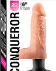 Conqueror - 6" Dildo with Suction Cup - Flesh